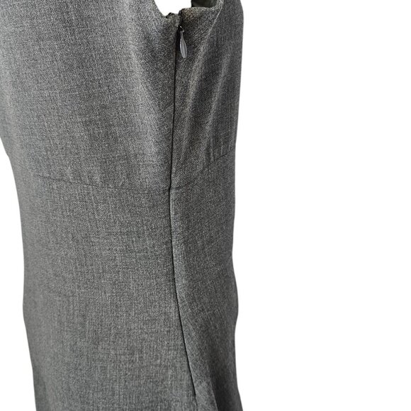 Diane Von Furstenberg  Bevin Ruched Stretch Jersey Sheath Dress Size 10 Gray - Picture 9 of 12